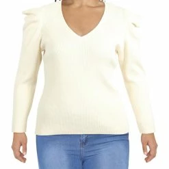 Cheap 🔔 Anne Klein Plus 👩 Womens Cashmere Blend Ribbed Pullover Sweater 😍