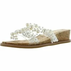 Discount 😍 Anne Klein BELLS 👩 Womens Slip On Open Toe Slide 🩴 Sandals 👏