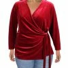 Outlet ✨ Anne Klein Plus Velour 👩 Womens Side Tie Wrap Top ⭐ -Anne Klein Sales 1ddb02b4a42b4cceac710271403411be 968f026d 0679 4efe a0a0 332faac0dc37 1080x