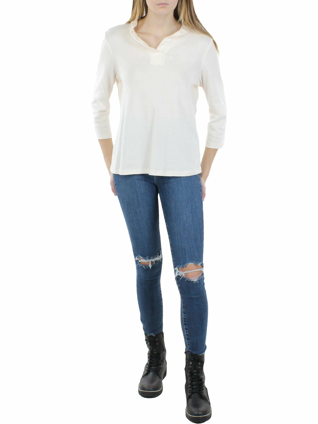 Deals 𧨠Anne Klein π© Womens Ruffled Cotton Blouse π 3 Deals 𧨠Anne Klein π© Womens Ruffled Cotton Blouse π