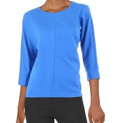 Hot Sale 👍 Anne Klein 👩 Womens Crewneck Knit T-Shirt 😉