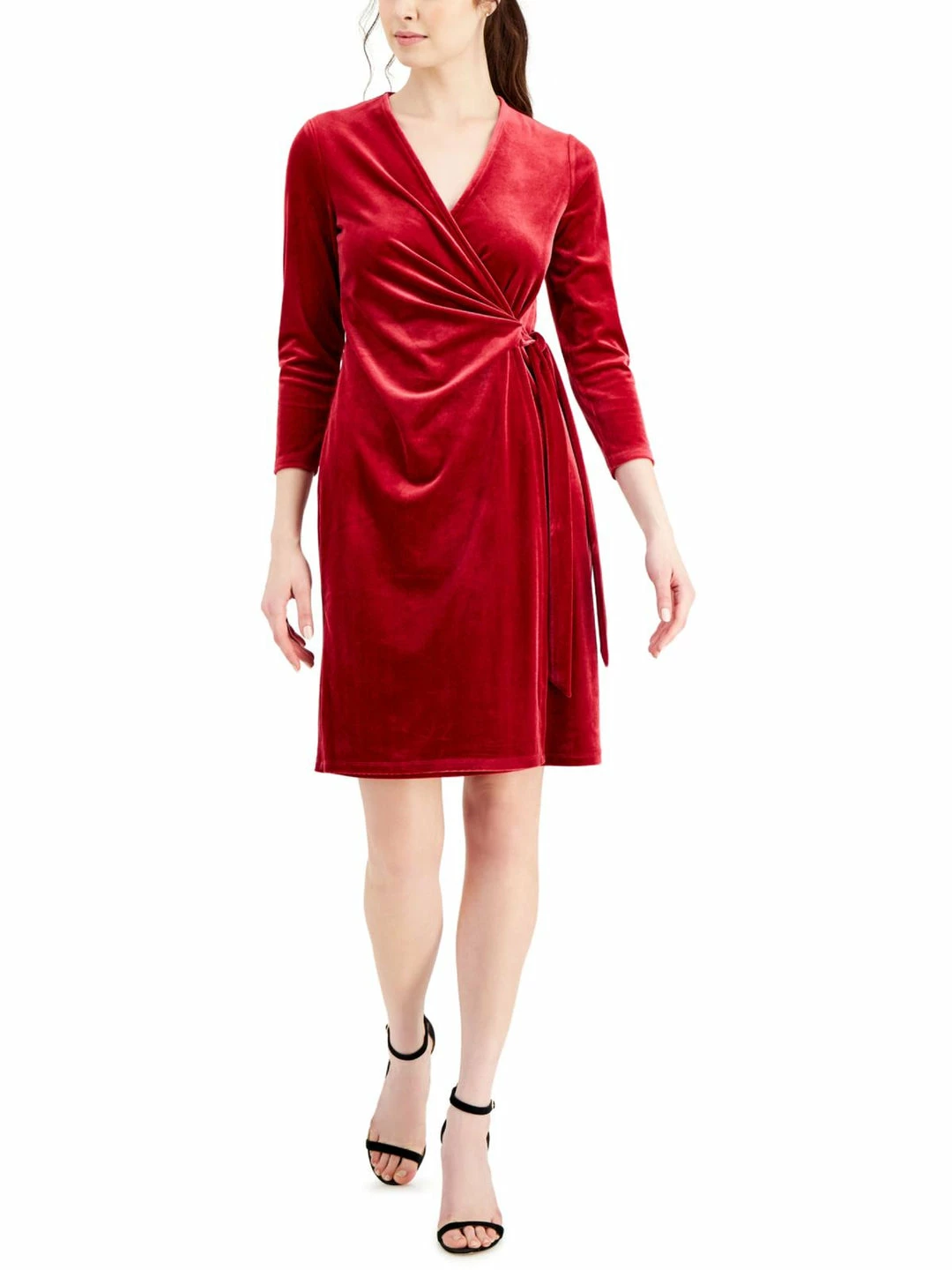 Discount π Anne Klein π© Womens Velvet Short Sheath π Dress π 5 Discount π Anne Klein π© Womens Velvet Short Sheath π Dress π - Image 3