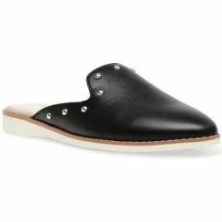 Outlet 🔥 Anne Klein ASKSHEA-S 👩 Womens Studded Leather Slide 🩴 Sandals ✔️