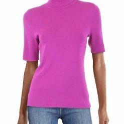 Flash Sale 🎉 Anne Klein 👩 Womens Knit Elbow Sleeve Turtleneck Sweater 🎉