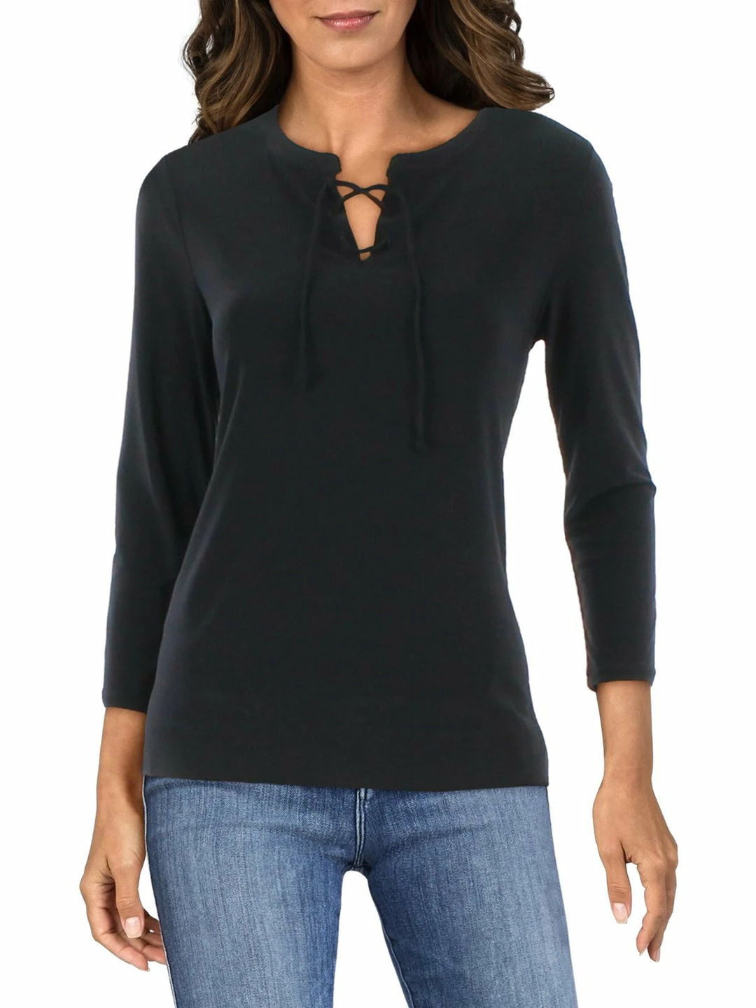 Coupon β€οΈ Anne Klein π© Womens Lace Up Split Hem Tunic Top π 3 Coupon β€οΈ Anne Klein π© Womens Lace Up Split Hem Tunic Top π