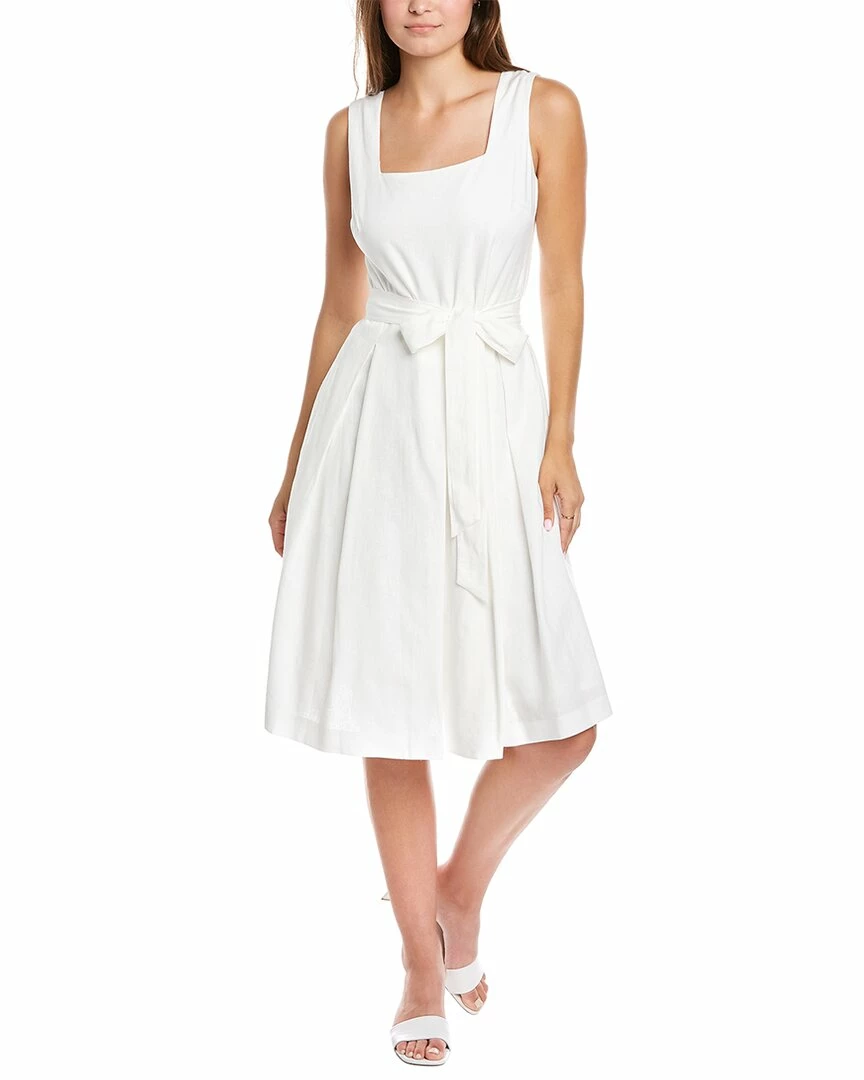 Buy π Anne Klein Tie Waist Linen-Blend A-Line π Dress for π© women π 3 Buy π Anne Klein Tie Waist Linen-Blend A-Line π Dress for π© women π