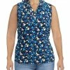 Promo 👍 Anne Klein Plus 👩 Womens Printed Pleated-Neck Tank Top 💯 -Anne Klein Sales 53d3d7c9a22a48aba0ada233826be578 1080x