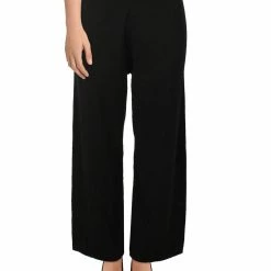 Best deal 🥰 Anne Klein 👩 Womens Ribbed Trim Pull On Wide Leg Pants 💯