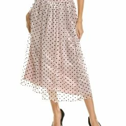 Outlet 🎉 Anne Klein Flocked Mesh 👗 Skirt for 👩 women 🛒