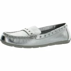 New β¨ Anne Klein Ofeena π© Womens Suede Studded Penny Loafers π