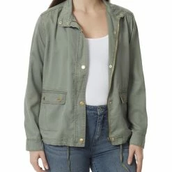 Discount π₯° Anne Klein On The Run π© Womens Lyocell Drawstring Zip-Up Jacket π―