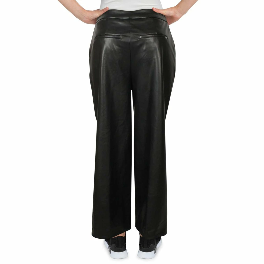 Buy π Anne Klein π© Womens Faux Leather Flat Front Culottes β¨ 4 Buy π Anne Klein π© Womens Faux Leather Flat Front Culottes β¨ - Image 2