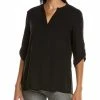 New 👍 Anne Klein Roll Tab Sleeve Blouse for 👩 women ✔️ -Anne Klein Sales 8fb54b041803419a87e995e40b44cbc2 1080x