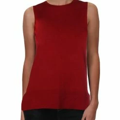 Promo 😍 Anne Klein 👩 Womens Split Hem Sleeveless Tank Top ⭐