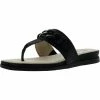 Coupon 🔔 Anne Klein Savoria 👩 Womens Slide Thong Wedge 🩴 Sandals 🎉