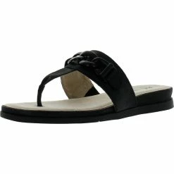 Coupon 🔔 Anne Klein Savoria 👩 Womens Slide Thong Wedge 🩴 Sandals 🎉