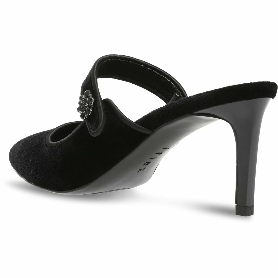 Top 10 π Anne Klein Roses π© Womens Velvet Embellished Mules β 4 Top 10 π Anne Klein Roses π© Womens Velvet Embellished Mules β - Image 2