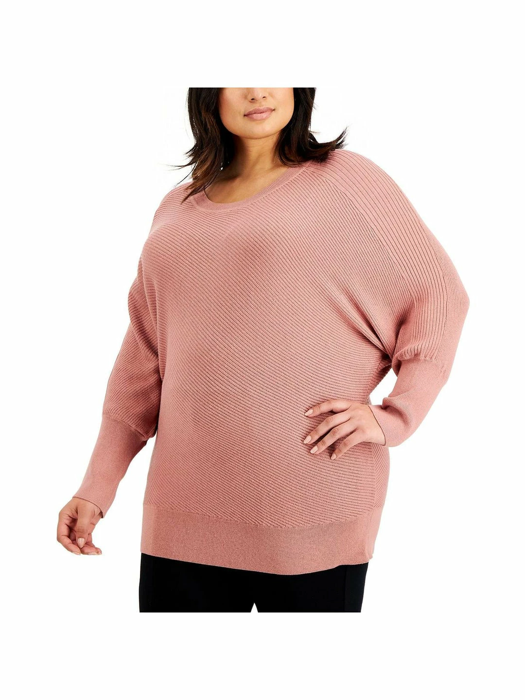 New π Anne Klein Plus π© Womens Cable Knit Ribbed Trim Pullover Sweater π₯ 3 New π Anne Klein Plus π© Womens Cable Knit Ribbed Trim Pullover Sweater π₯