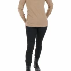 Discount 🌟 Anne Klein 👩 Womens Cashmere Blend Ribbed Trim Mock Turtleneck Sweater ✨