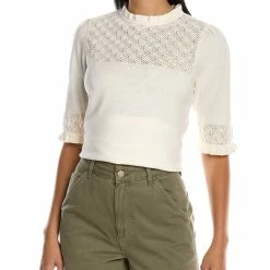 Best reviews of 🔔 Anne Klein Lace Stitch Yoke Cashmere-Blend Sweater for 👩 women 😉