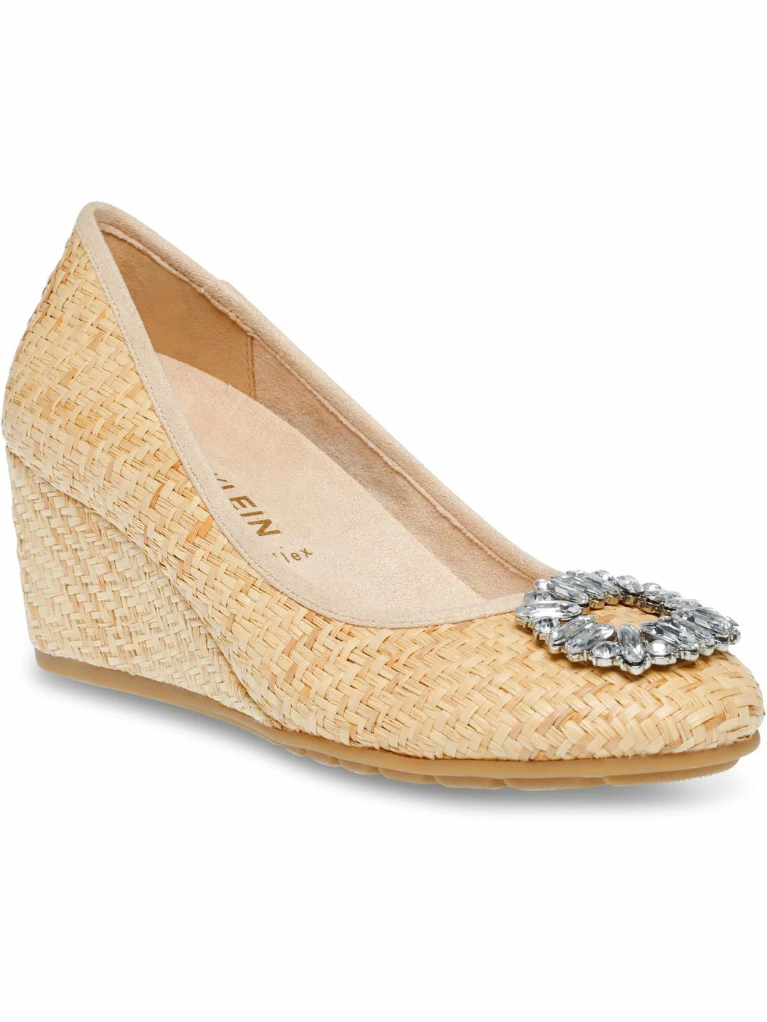 Promo π Anne Klein Shantell π© Womens Chain Slip-on Wedge π Heels π― 3 Promo π Anne Klein Shantell π© Womens Chain Slip-on Wedge π Heels π―
