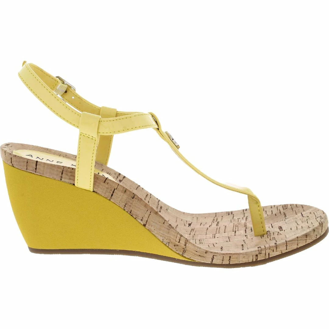 Buy π― Anne Klein Akitalia π© Womens Metallic Cork Wedge π Heels π 4 Buy π― Anne Klein Akitalia π© Womens Metallic Cork Wedge π Heels π - Image 2