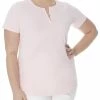 Best Sale 💯 Anne Klein Plus 👩 Womens Split Neck Cotton T-Shirt 😀 -Anne Klein Sales d168a332b2c7405eb2ea4fbd43b7eb7c f9080a31 5d7d 41a7 b138 da57ec169080 1080x