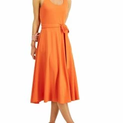 Brand new 🔥 Anne Klein Serenity 👩 Womens Sleeveless Calf Midi 👗 Dress 😀