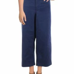 Flash Sale 🥰 Anne Klein 👩 Womens Denim Crop Wide Leg Pants ✔️
