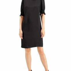 Wholesale 🧨 Anne Klein 👩 Womens Satin Midi Shift 👗 Dress ✨