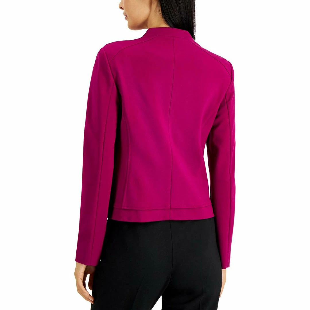 Promo π― Anne Klein π© Womens Moto Long Sleeves Collarless Blazer π 4 Promo π― Anne Klein π© Womens Moto Long Sleeves Collarless Blazer π - Image 2