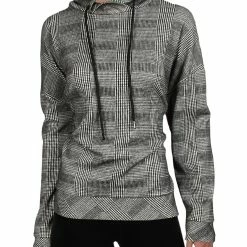 Budget ⌛ Anne Klein 👩 Womens Glen Plaid Pullover Hoodie 🧨