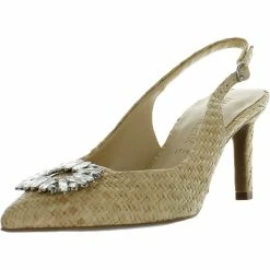 Best Sale 😍 Anne Klein ROCKY 👩 Womens Slingback Pointed Toe Slingback 👠 Heels ✔️