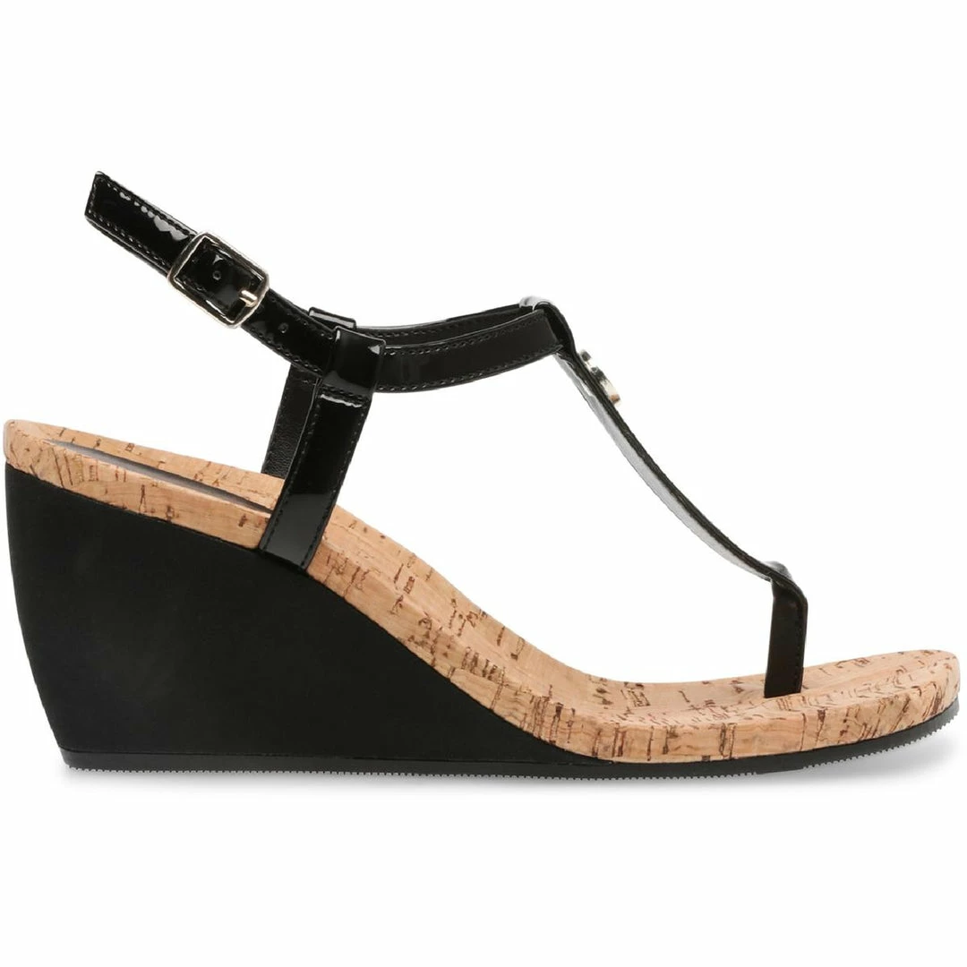 Cheap β Anne Klein Italia π© Womens Leather Patent Wedge π©΄ Sandals βοΈ 4 Cheap β Anne Klein Italia π© Womens Leather Patent Wedge π©΄ Sandals βοΈ - Image 2